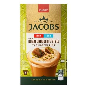 کاپوچینو فوری جاکوبز دبی چاکلت (شکلات دبی) ساشه 8عددی Jacobs Dubai اصلی بارکد 8714599203620